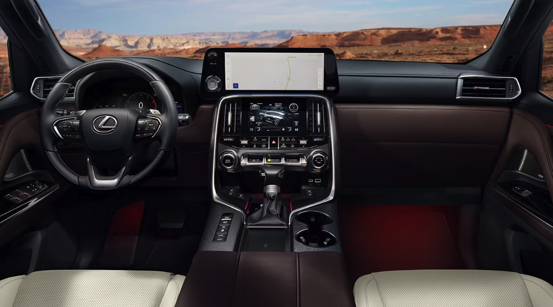 Interior of the 2026 Lexus LX available for sale near Bluffton, SC at Hilton Head Lexus