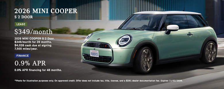 2026 MINI Cooper S 2 Door Offer