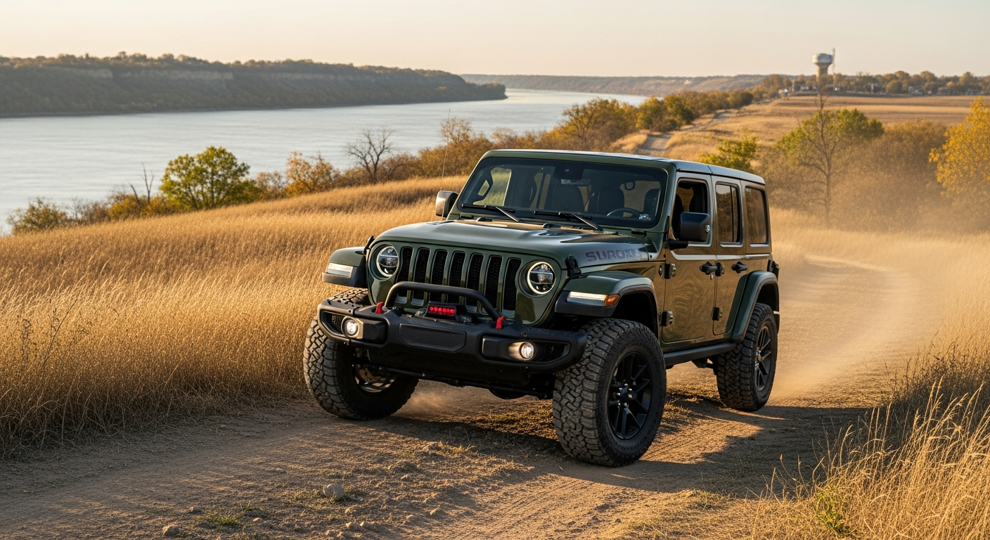 2026 Jeep Wrangler with off-road and appearance packages near Thomson, IL
