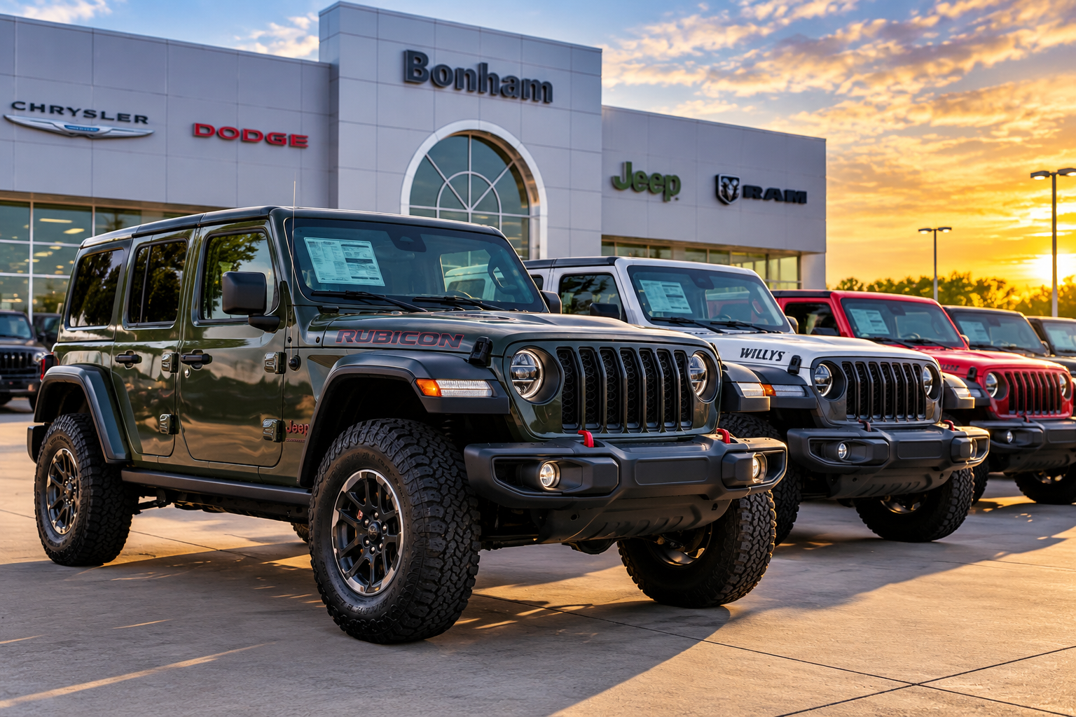 Jeep Wrangler inventory at Bonham Chrysler Dodge Jeep Ram in Bonham, TX