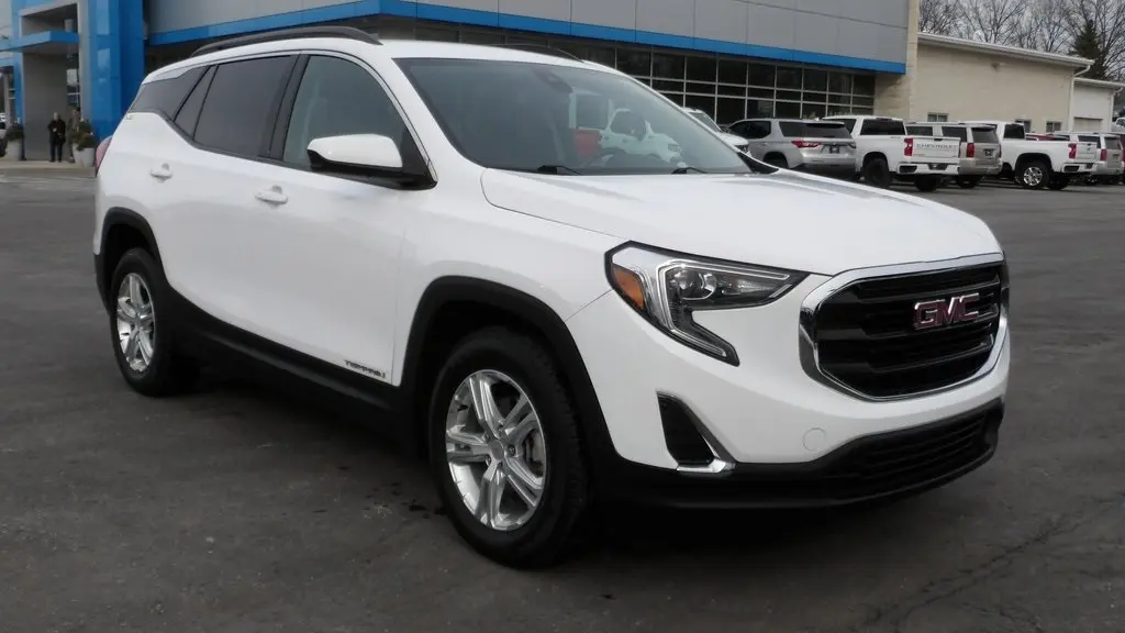 Used 2020 GMC Terrain SLE with VIN 3GKALMEV6LL306302 for sale in Atwater, OH