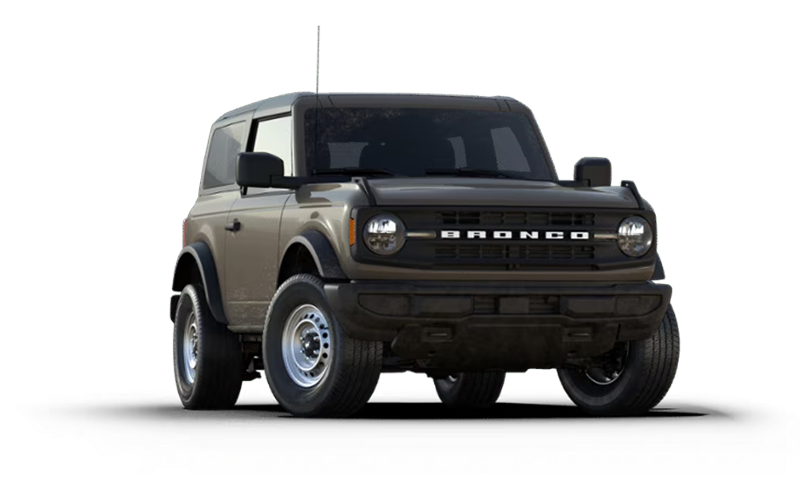 image of 4-door matte black ford bronco big bend 