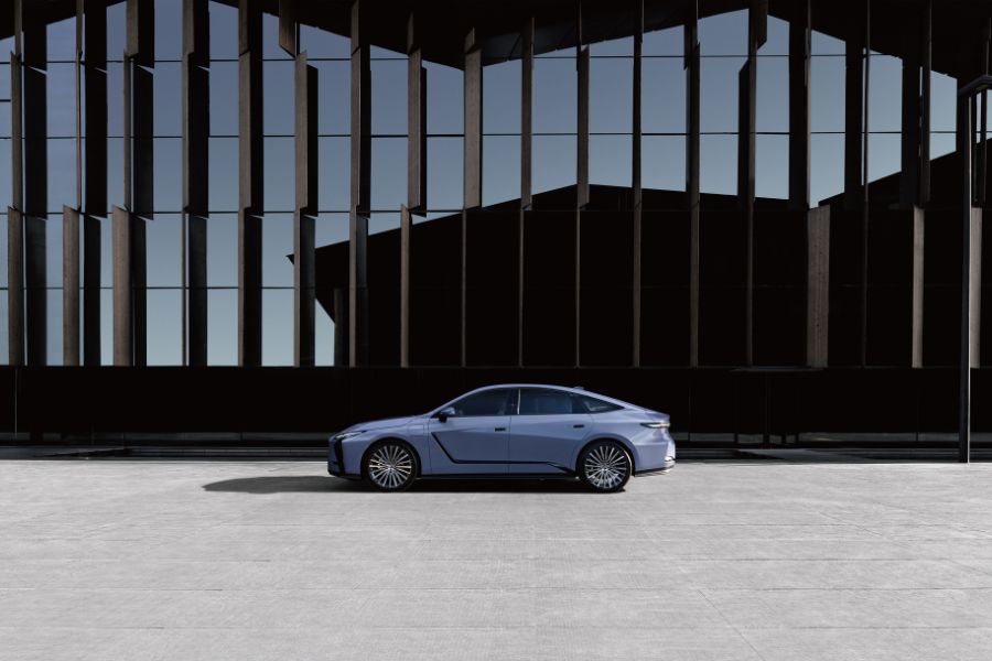 blue 2026 Lexus ES - side