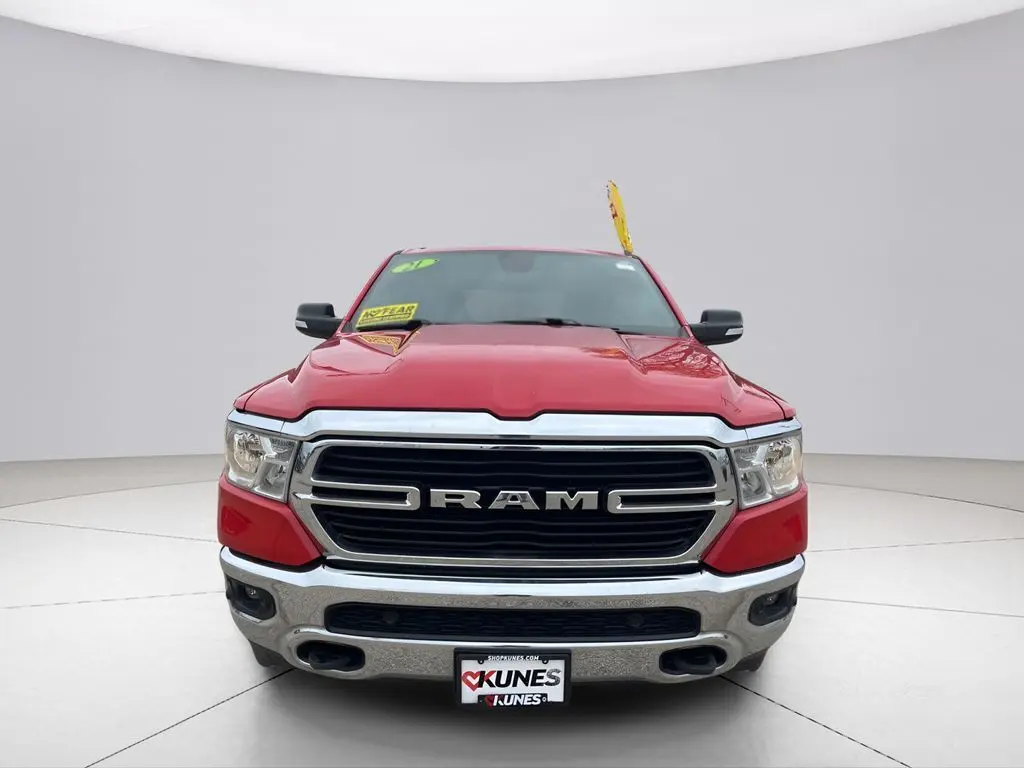 Used 2021 RAM Ram 1500 Pickup Big Horn/Lone Star with VIN 1C6SRFMT1MN671828 for sale in Beloit, WI