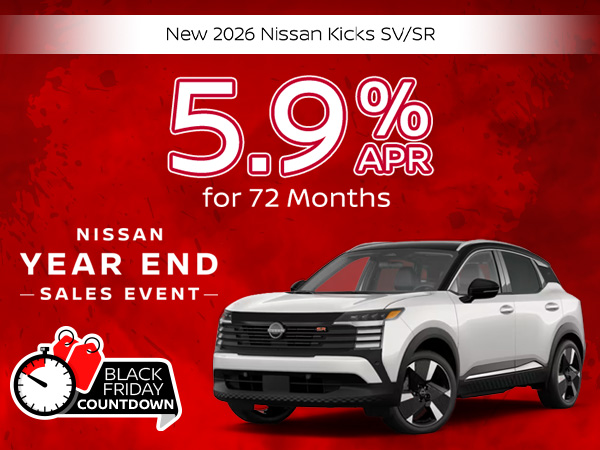 New 2026 Kicks SV/SR