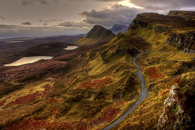 Road going throgh pictureque hills