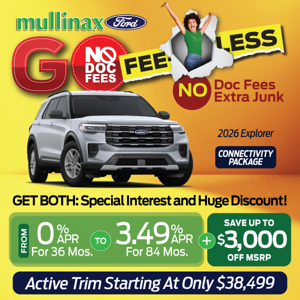 2026 Explorer Active AWD: 3.49% APR for 84 Months