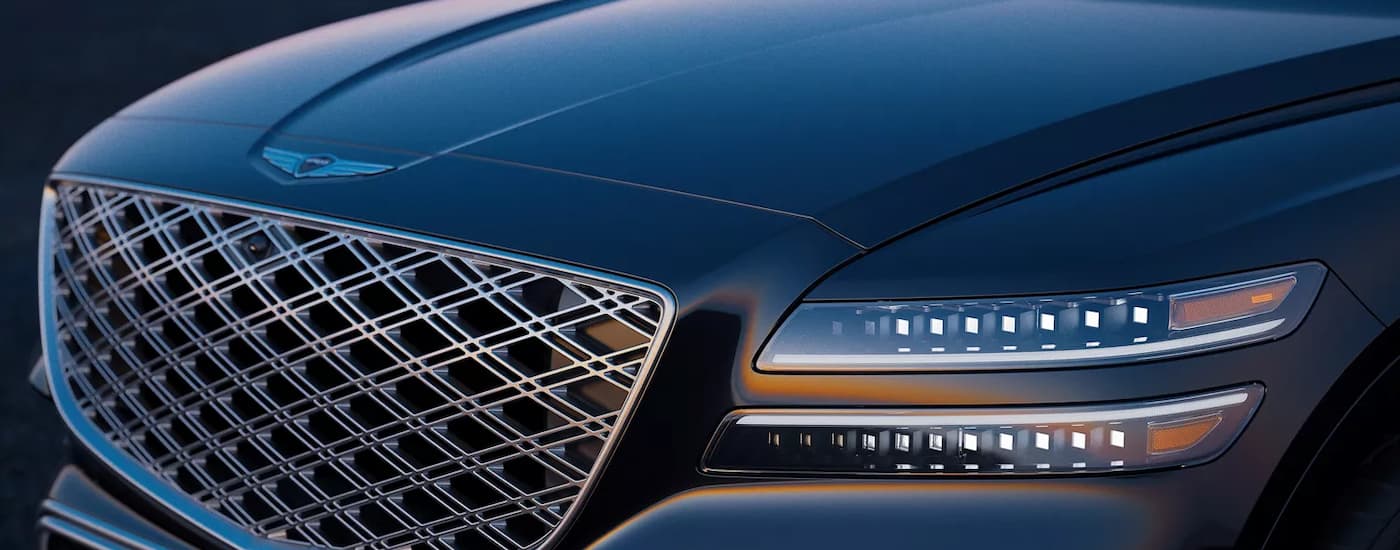 Grille and headlight on a 2025 Genesis GV80