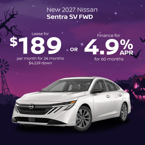 New 2026 Nissan Sentra SV FWD 