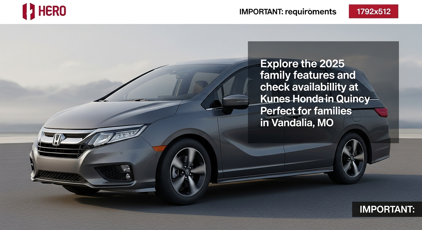 Explore the 2025 Honda Odyssey's family features and check availability at Kunes Honda of Quincy. Perfect for families in Vandalia, MO.