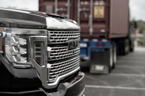 Close up of a certified pre-owned GMC vehicle for sale in Kirksville, MO.