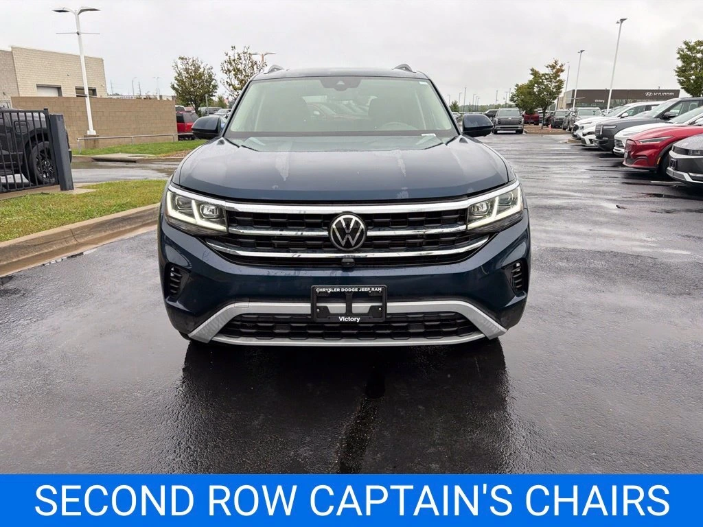 Used 2021 Volkswagen Atlas SEL Premium with VIN 1V2TR2CA0MC523914 for sale in Kansas City