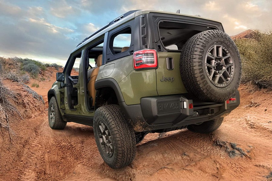 2026 Jeep Recon Exterior Driver Side Rear Angle