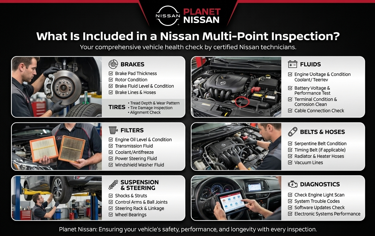 What is Included ina  multi point inspection?
