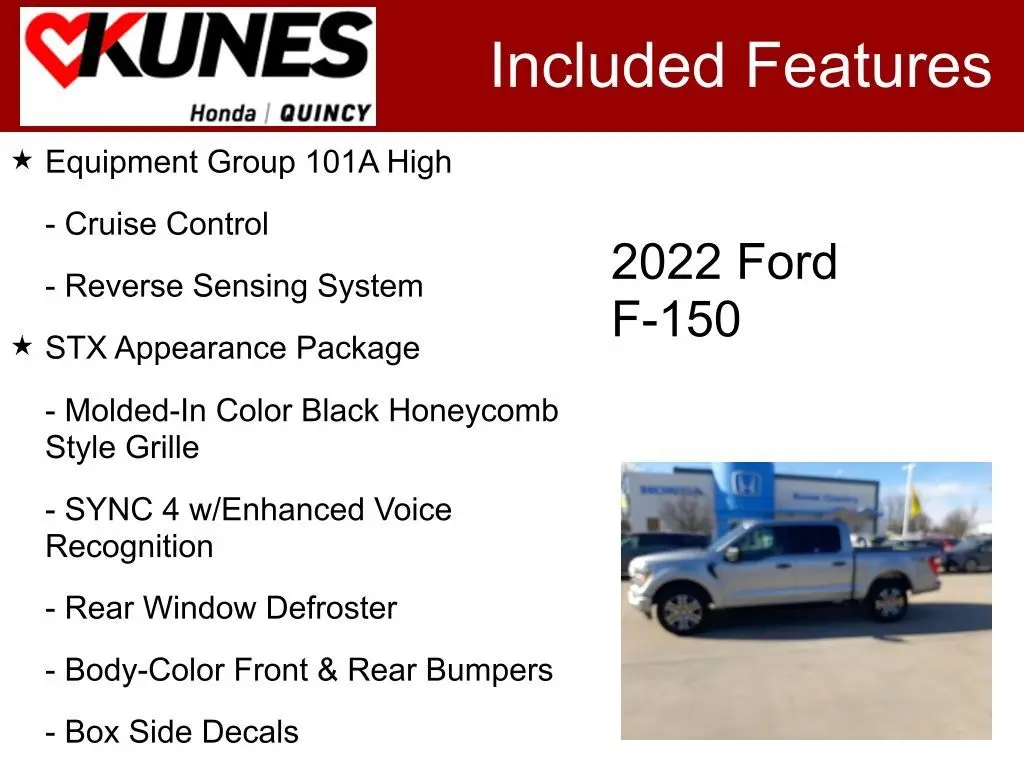 Used 2022 Ford F-150 XL with VIN 1FTFW1E50NKE52576 for sale in Quincy, IL