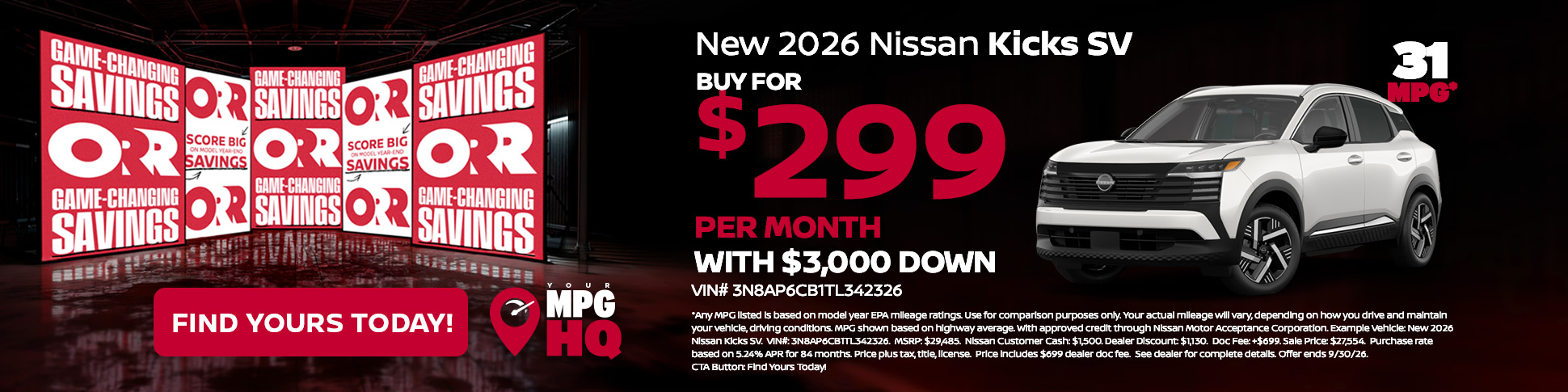 New 2026 Nissan Kicks