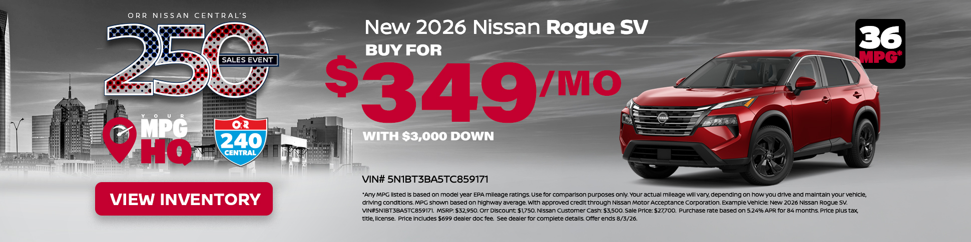 New 2026 Nissan Rogue