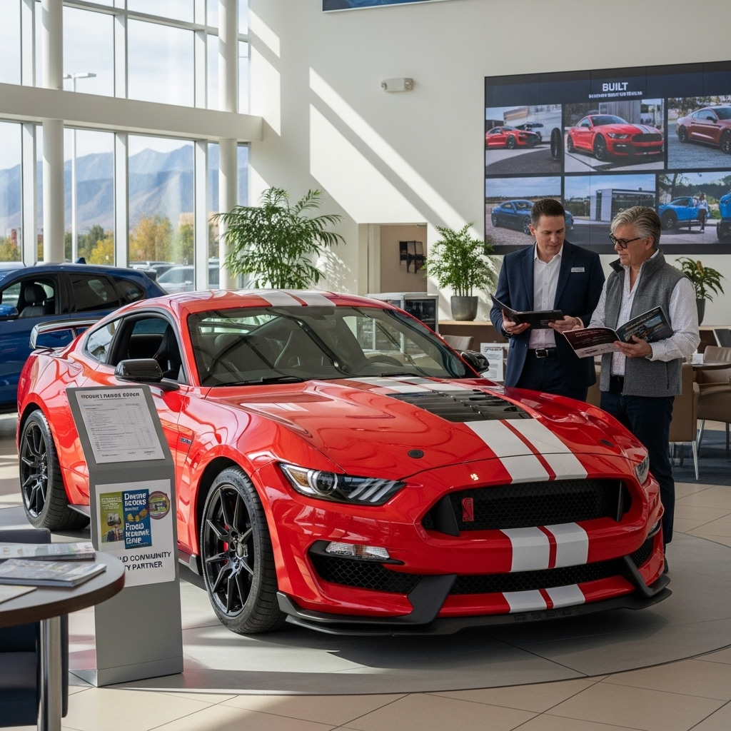 A local Denver dealership offers personalized service and community support when purchasing the 2024 Shelby Mustang GT350.