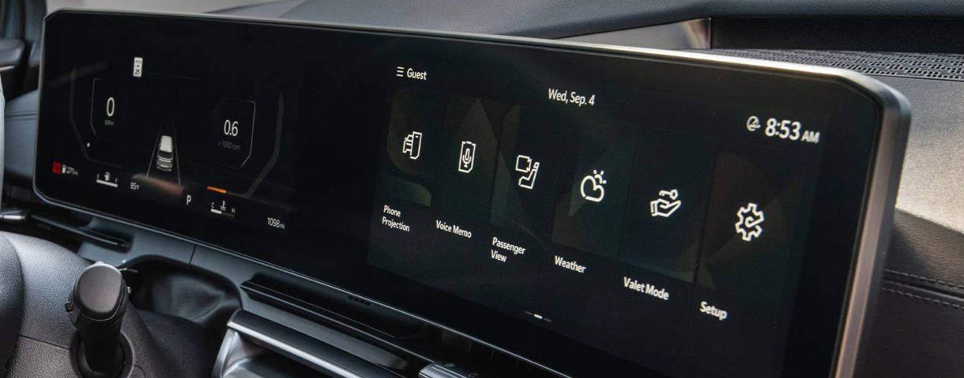Infotainment display in a 2026 Kia Carnival SX Prestige.