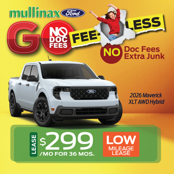2026 Maverick XLT AWD: Lease $299/mo for 36 Months