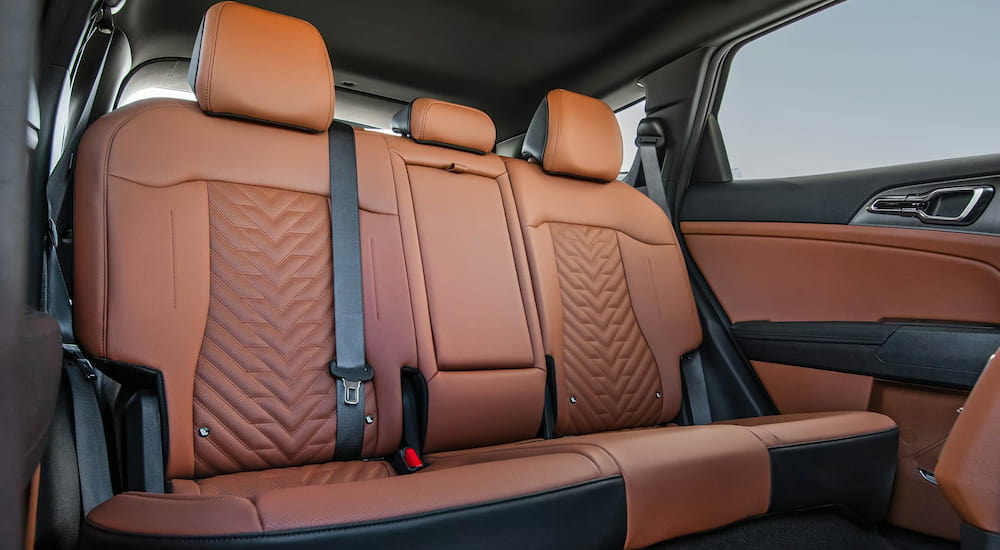Passenger seats in the rear of a 2026 Kia Sportage.