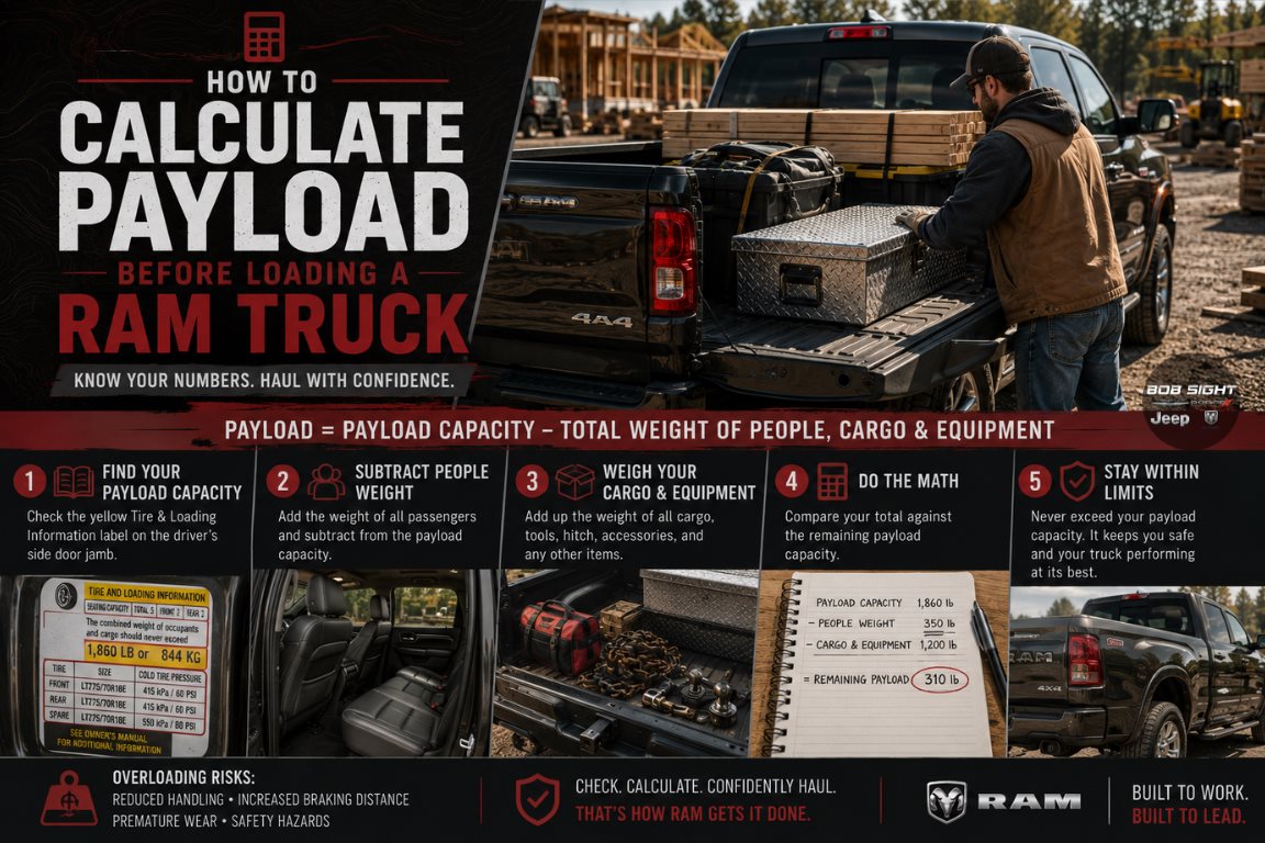 How to Calculate Payload Before Loading a Ram Truck at Bob Sight CDJR