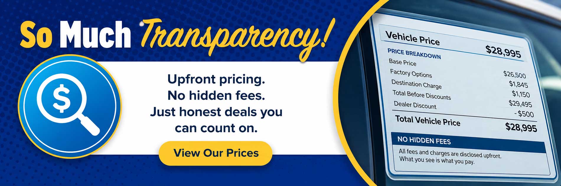 Upfront pricing