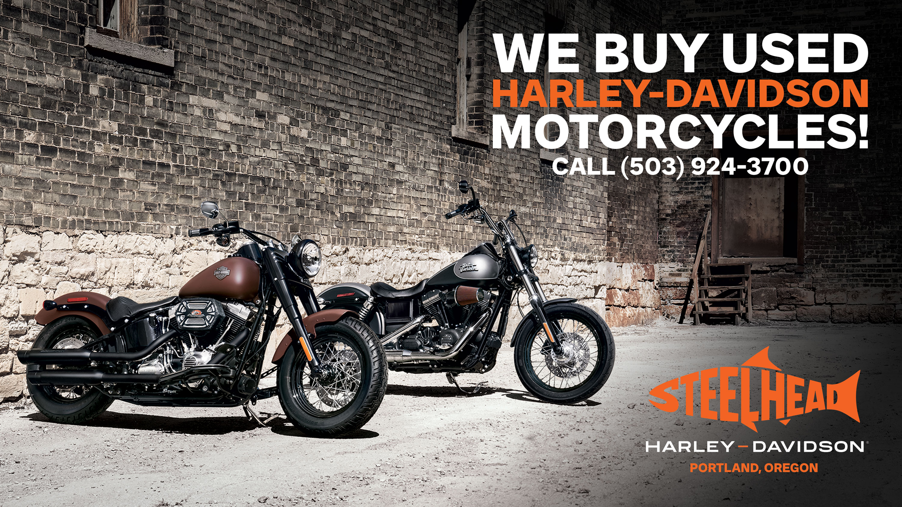 Steelhead Harley-Davidson buys quality used motorcycles.