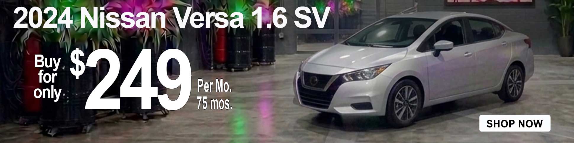 2024 Nissan Versa 1.6 SV parked in the Masano Auto Park for sale near me in Berks County, PA