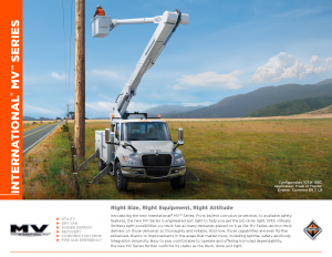 MV™ BUCKET SPEC SHEET