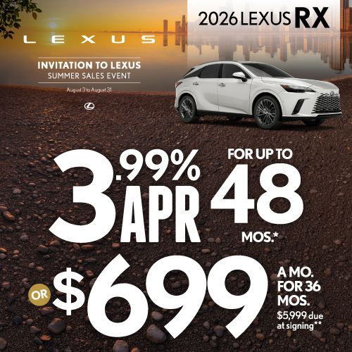 2026 Lexus RX 