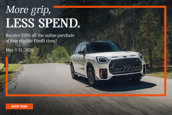 Receive $200 off the online purchase of four eligible Pirelli tires.