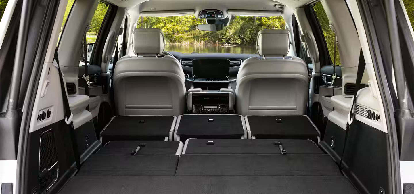 The interior design of a wagoneer.
