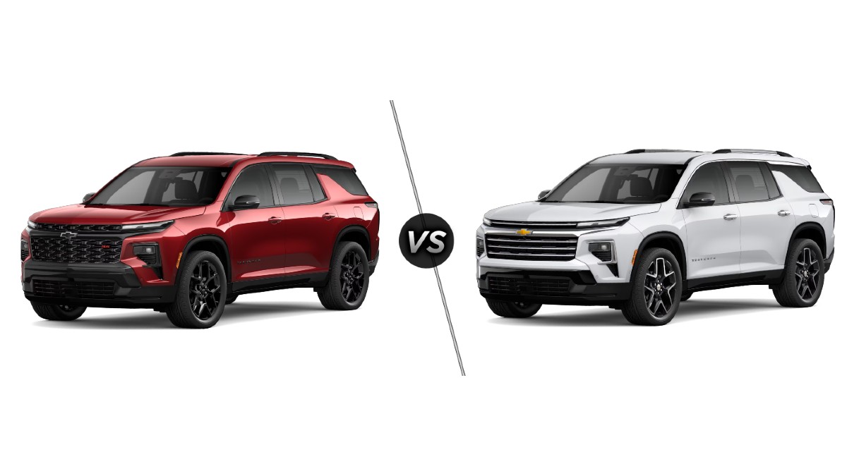 2026 Chevy Traverse RS vs High Country Exterior Driver Side Front Profiles