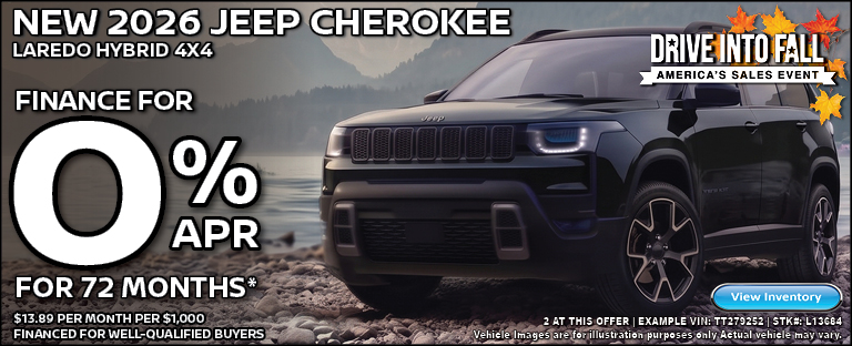 new 2026 Jeep CHEROKEE lAREDO hybrid 4x4