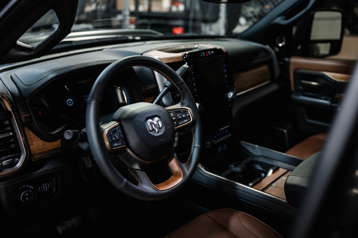 Custom RAM 1500 Interior Cabin Steering Wheel
