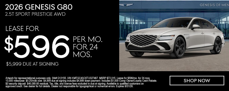 Genesis G80 August Special 