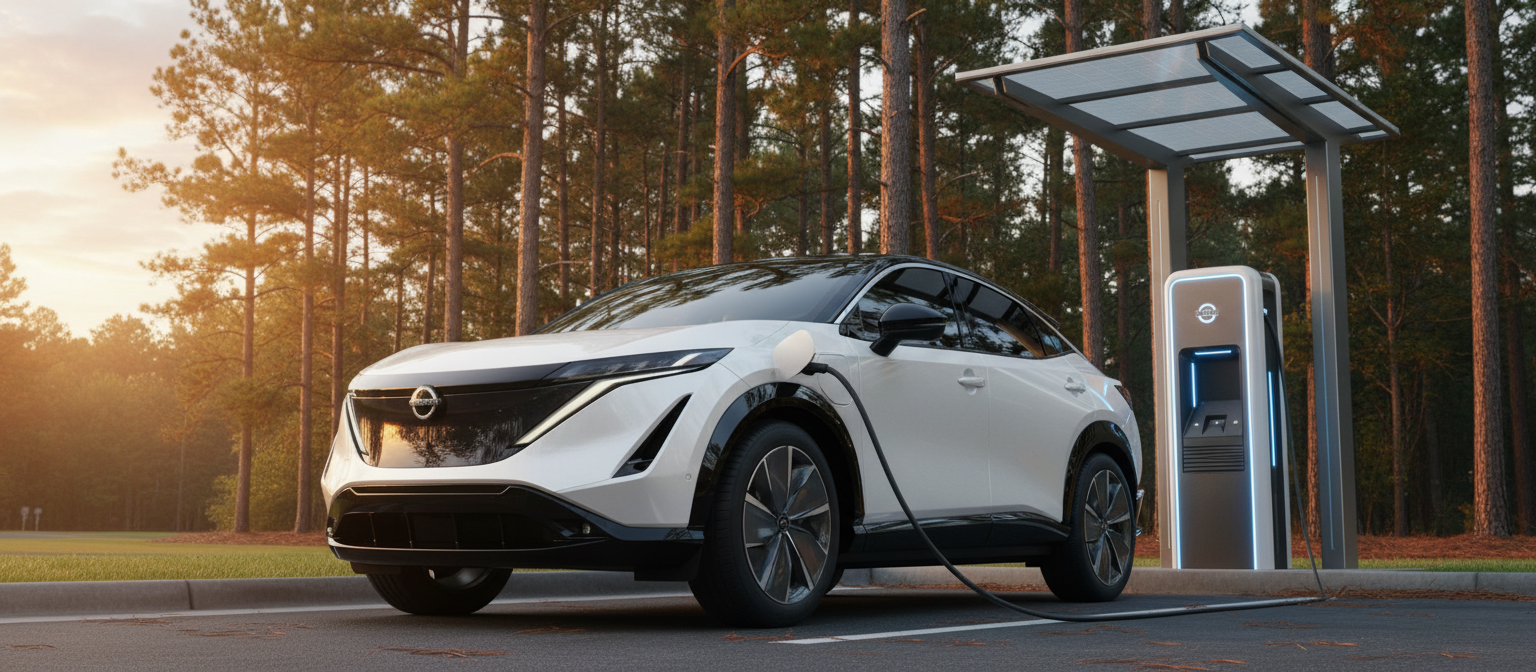 Nissan Ariya electric SUV charging station Roswell GA