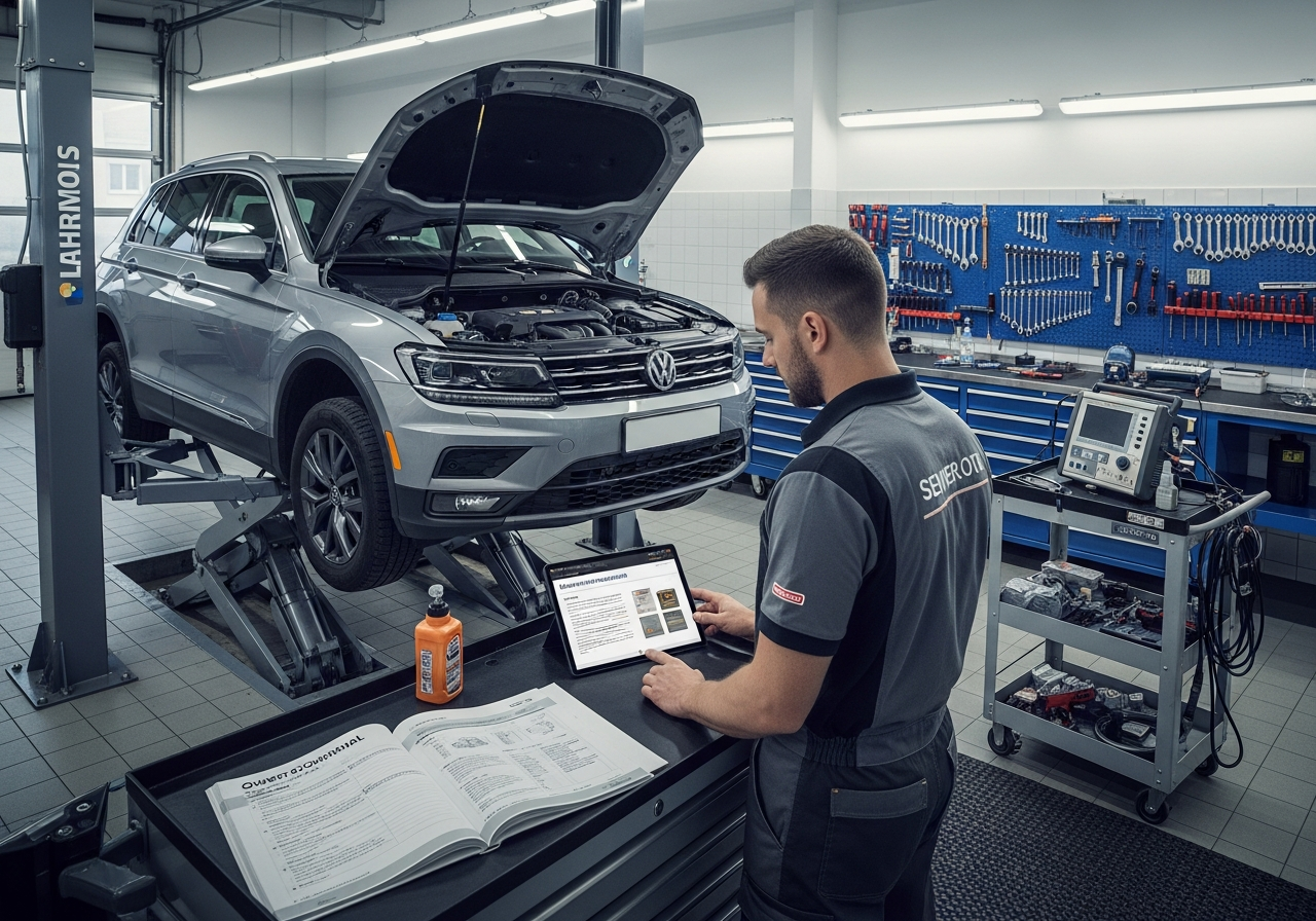 VW Tiguan on the road (representative)