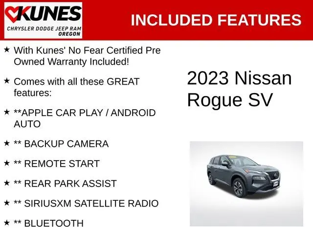Used 2023 Nissan Rogue SV with VIN 5N1BT3BB5PC790674 for sale in Oregon, IL