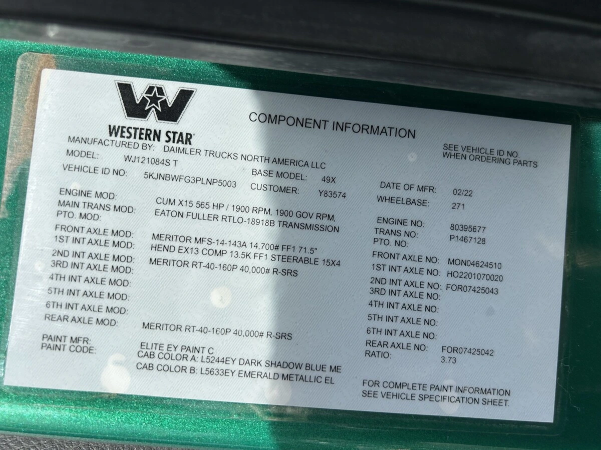2023 Western Star 49X — photo 3