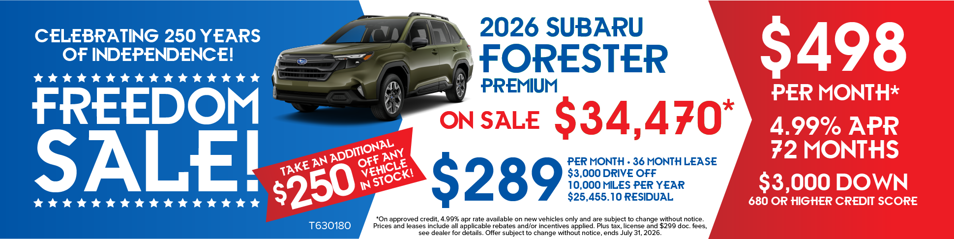 2026 Subaru Forester Premium on sale