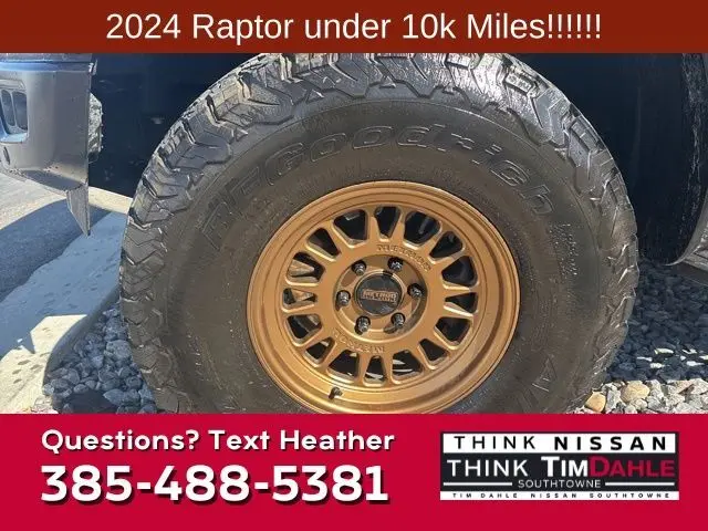 Used 2024 Ford F-150 Raptor with VIN 1FTFW1RG5RFA41099 for sale in South Jordan, UT