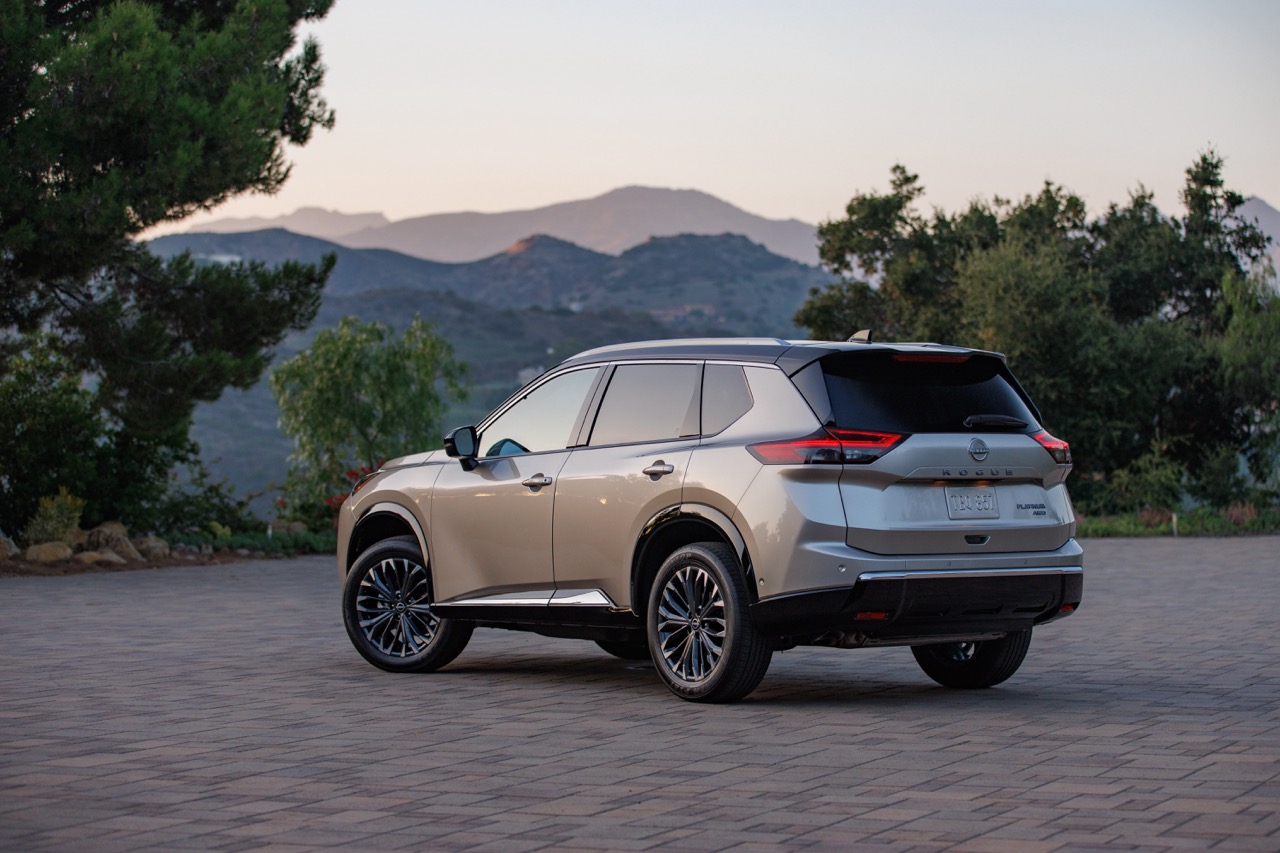 Nissan Rogue at Sunset