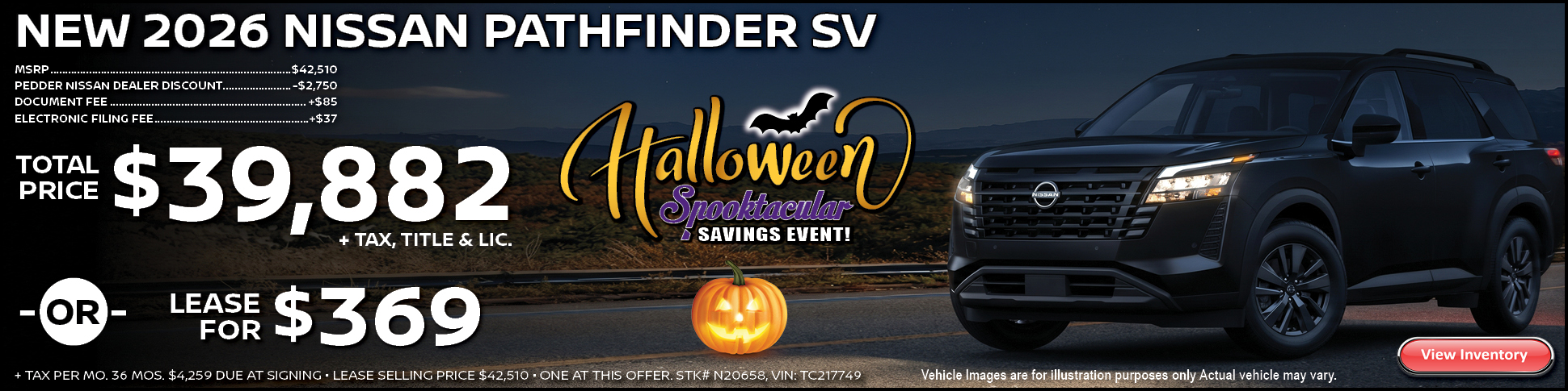 2026 Nissan Pathfinder SV