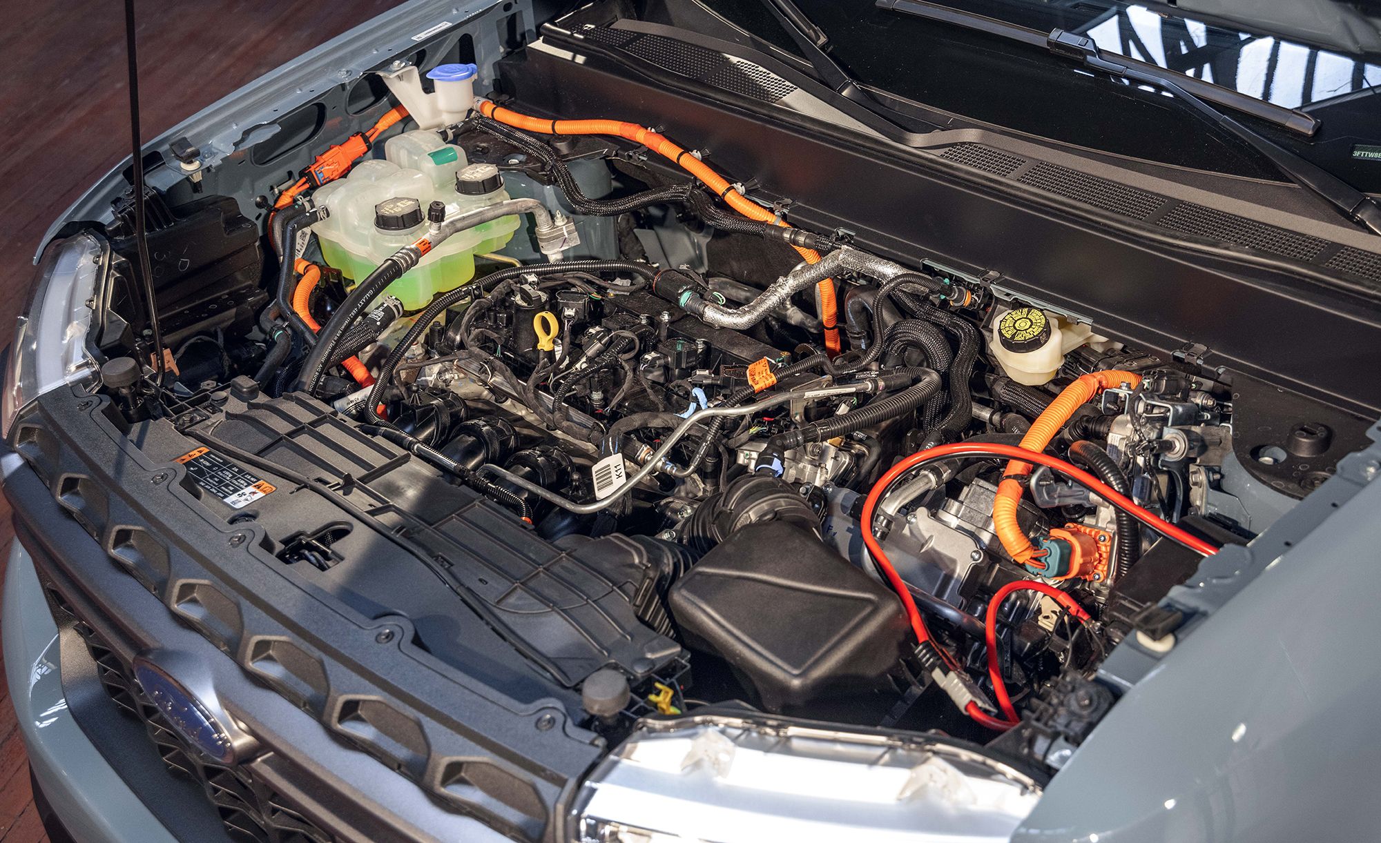 Engine of a Ford Maverick