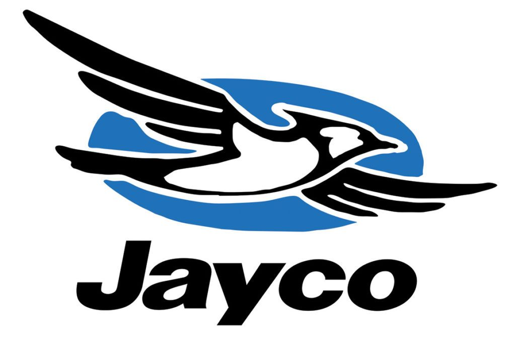 Jayco Logo, Features Blue Bird Flying