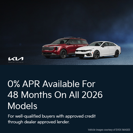 0% APR Available For 60 Months On All 2026 EV Models