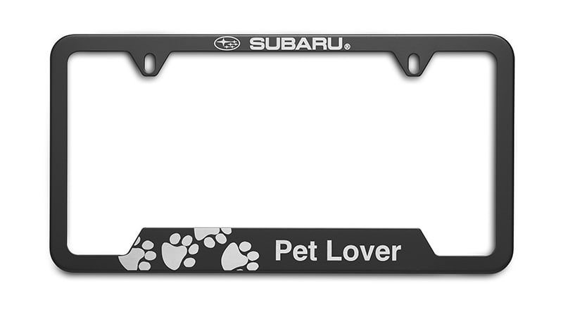 Subaru Pet Lover license plate frame