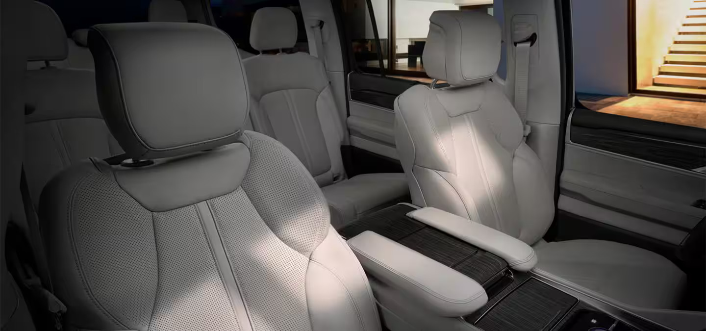 The interior design of a jeep wagoneer.